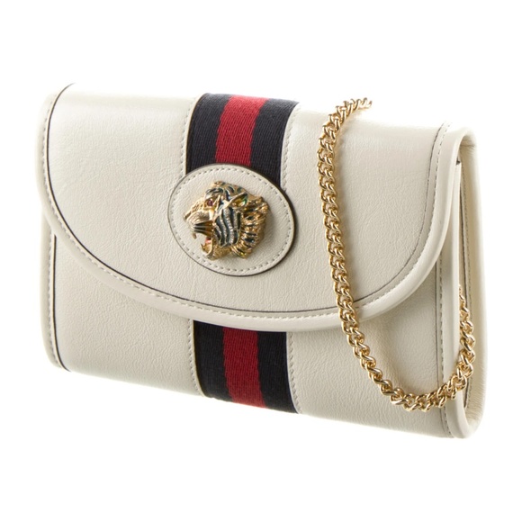 Gucci Rajah White Leather Crossbody Bag - Picture 5 of 5
